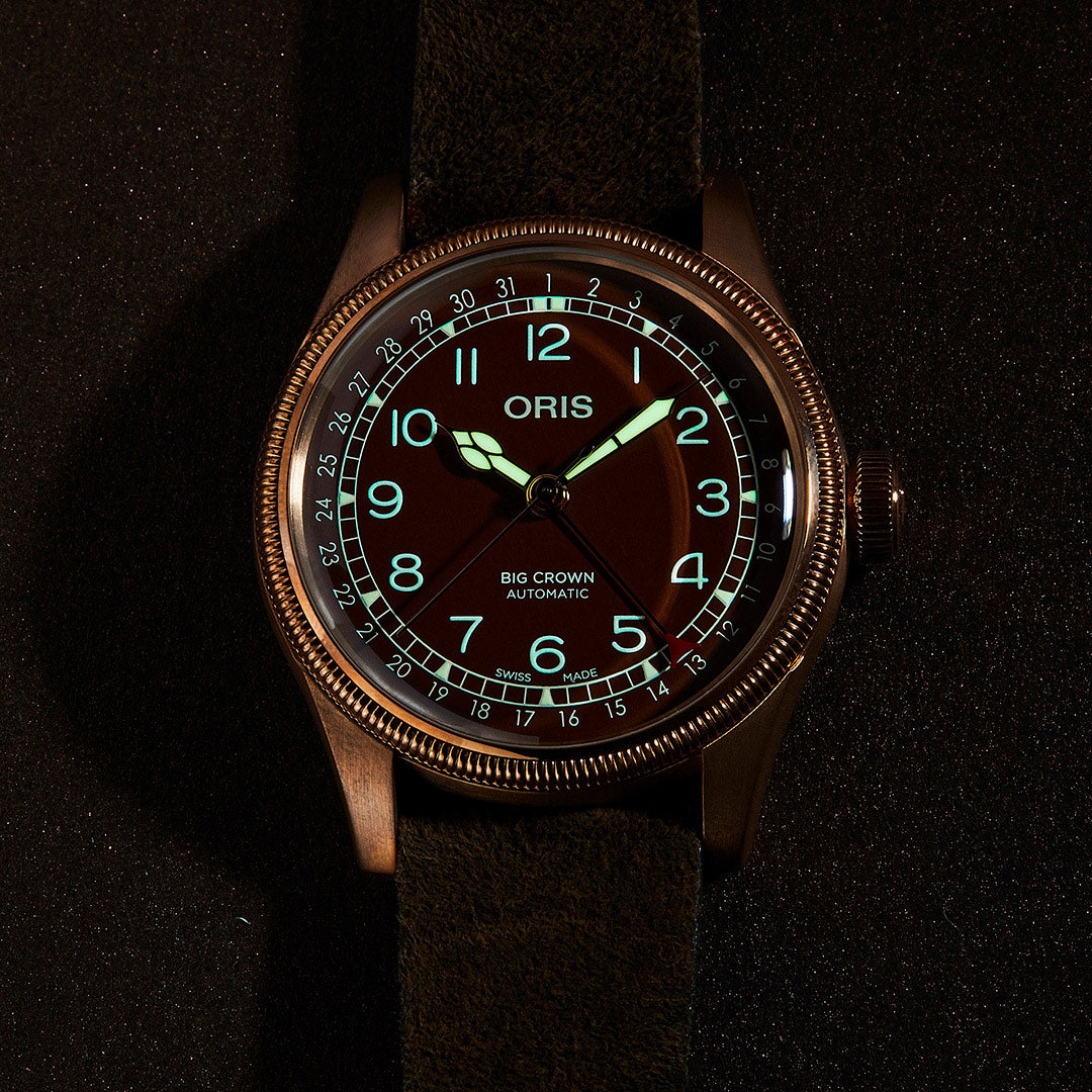オリス ORIS ビッグクラウン ブロンズ ポインターデイト BIG CROWN 腕時計 メンズ 自動巻き 01 754 7741 3166-07 5 20 74BR【60回分割手数料無料!】
