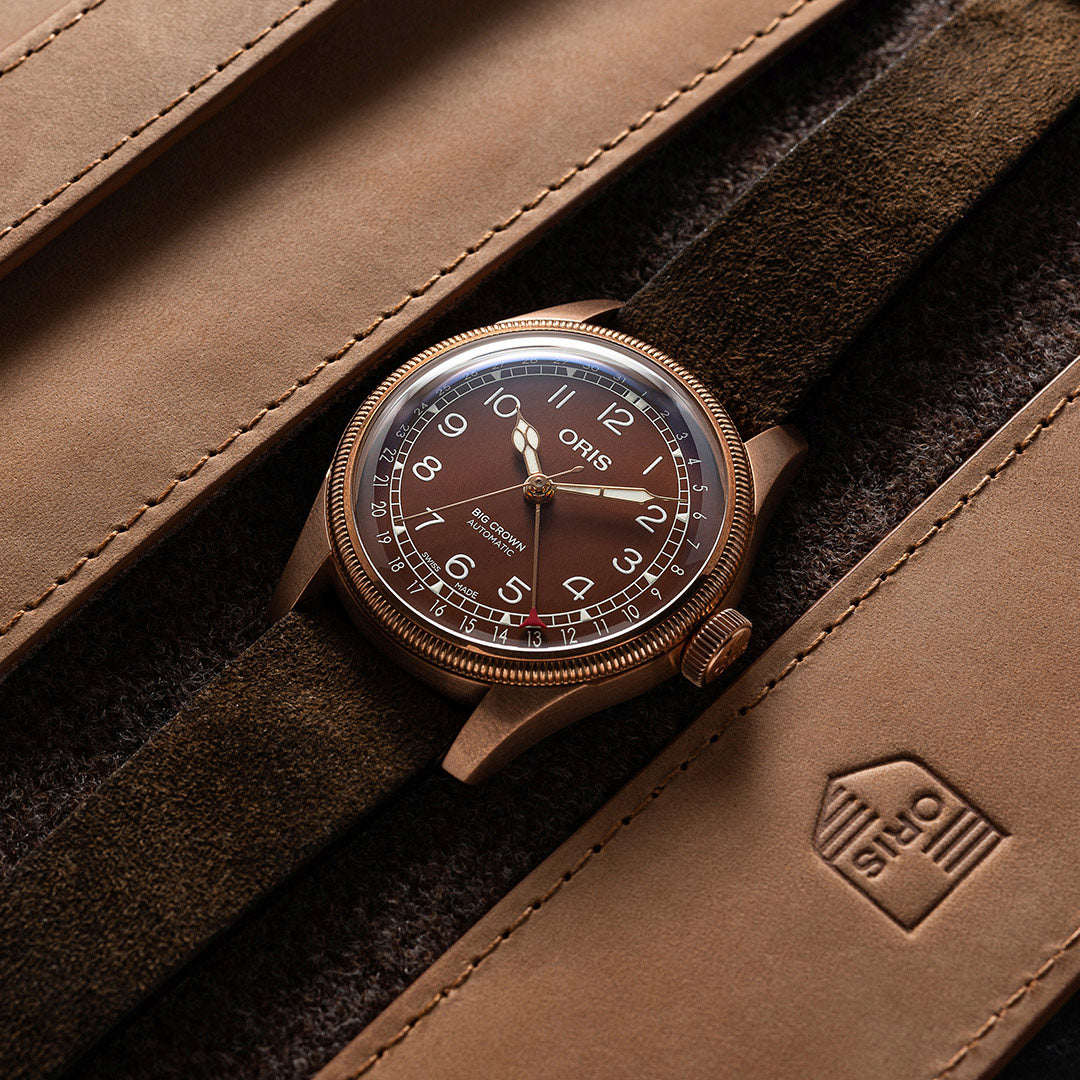 オリス ORIS ビッグクラウン ブロンズ ポインターデイト BIG CROWN 腕時計 メンズ 自動巻き 01 754 7741 3166-07 5 20 74BR【60回分割手数料無料!】