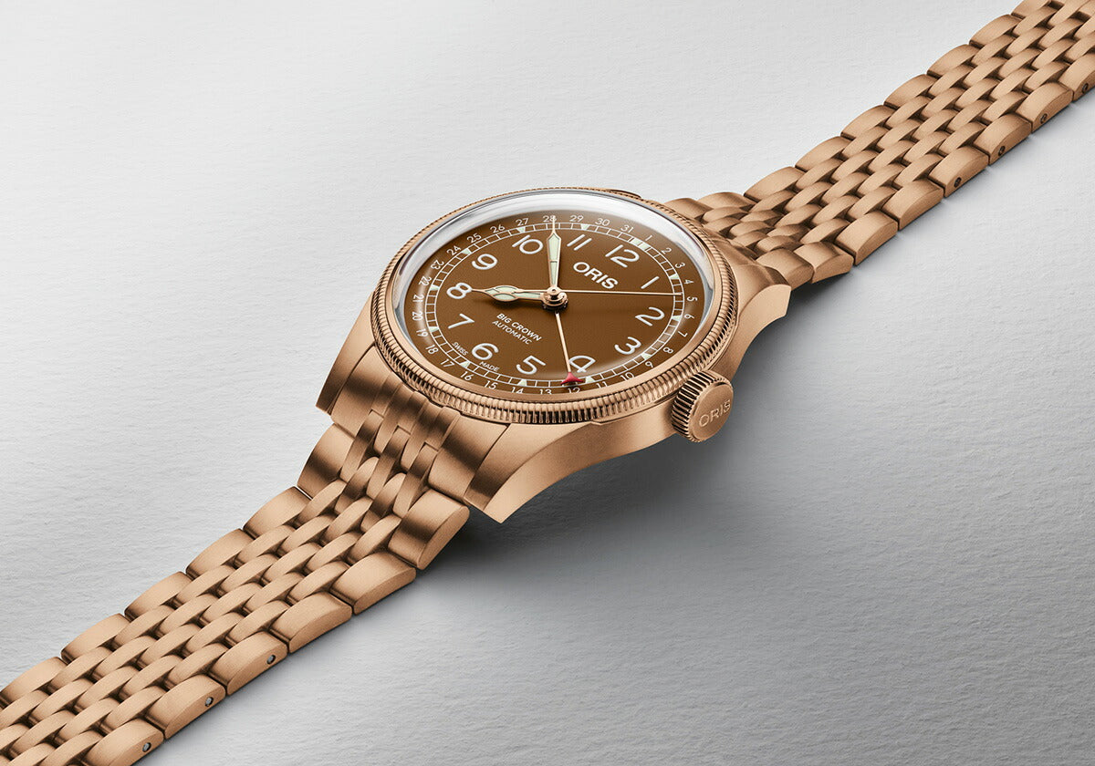 オリス ORIS ビッグクラウン ブロンズ ポインターデイト BIG CROWN 腕時計 メンズ 自動巻き 01 754 7741 3166-07 8 20 01【60回分割手数料無料!】