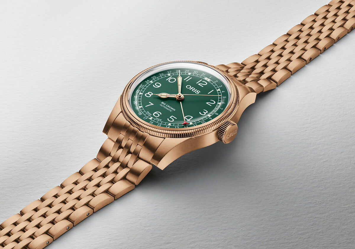 【60回分割手数料無料!】オリス ORIS ビッグクラウン ブロンズ ポインターデイト BIG CROWN 腕時計 メンズ 自動巻き 01 754 7741 3167-07 8 20 01