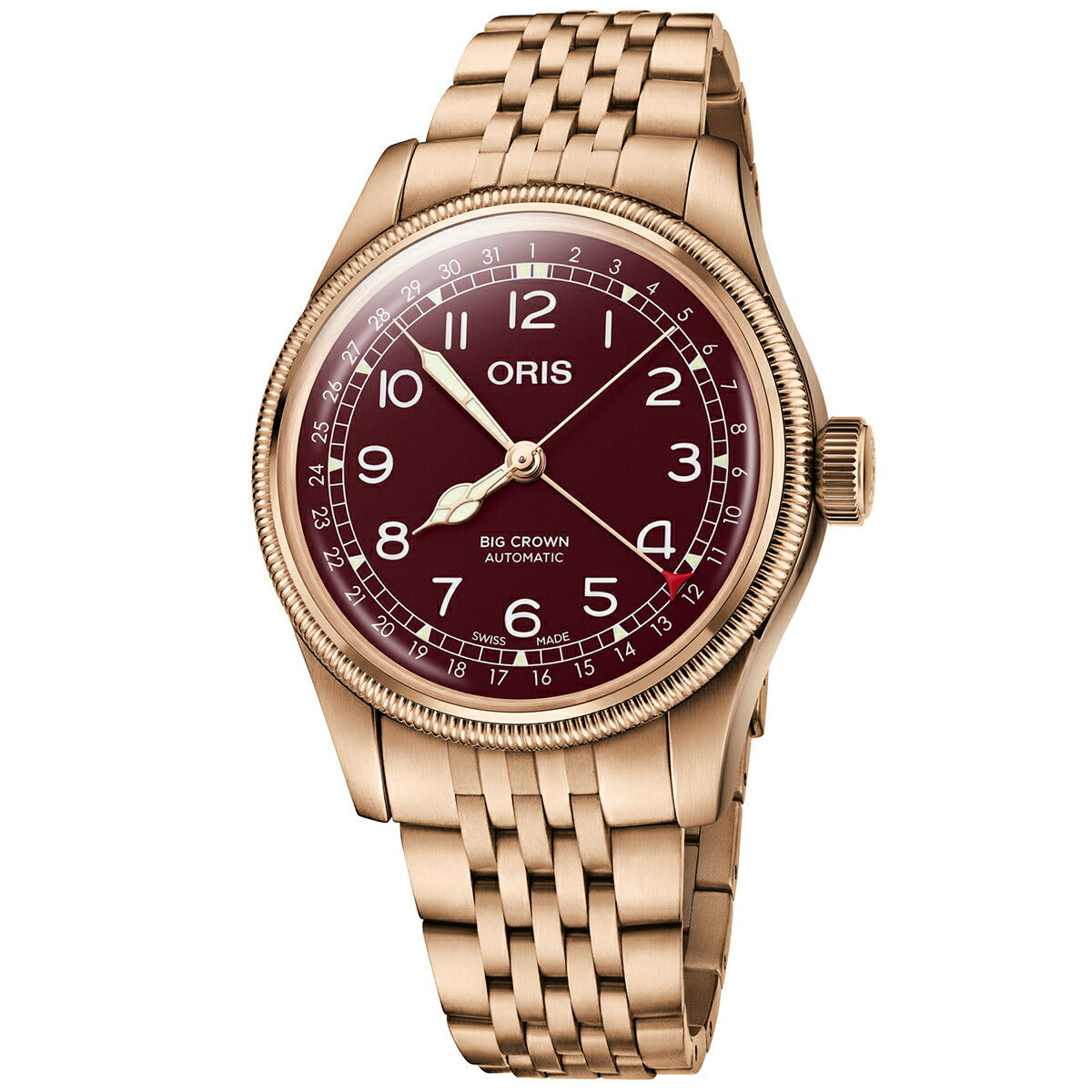 オリス ORIS ビッグクラウン ブロンズ ポインターデイト BIG CROWN 腕時計 メンズ 自動巻き 01 754 7741 3168-07 8 20 01【60回分割手数料無料!】