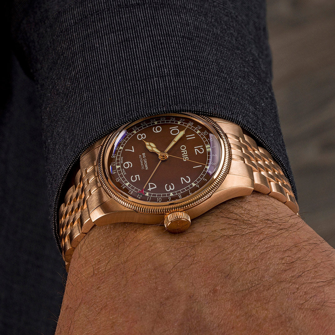 オリス ORIS ビッグクラウン ブロンズ ポインターデイト BIG CROWN 腕時計 メンズ 自動巻き 01 754 7741 3168-07 8 20 01【60回分割手数料無料!】