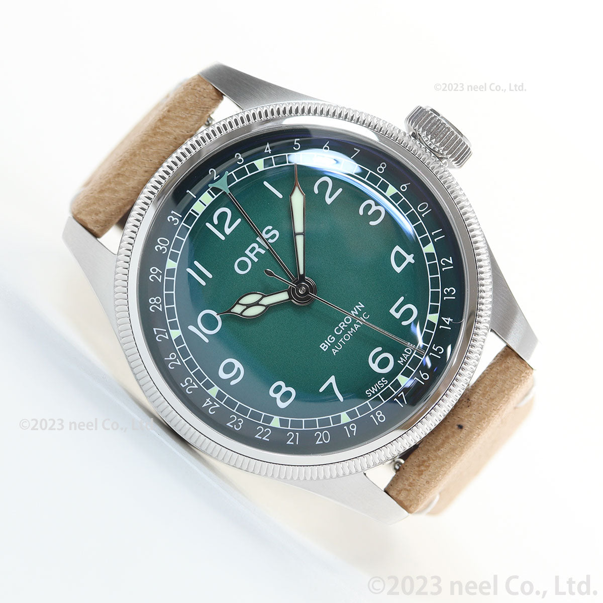 オリス ORIS ビッグクラウン ポインターデイト チェルボボランテ BIG CROWN 腕時計 メンズ 自動巻き 01 754 7779 4067-Set【60回分割手数料無料!】