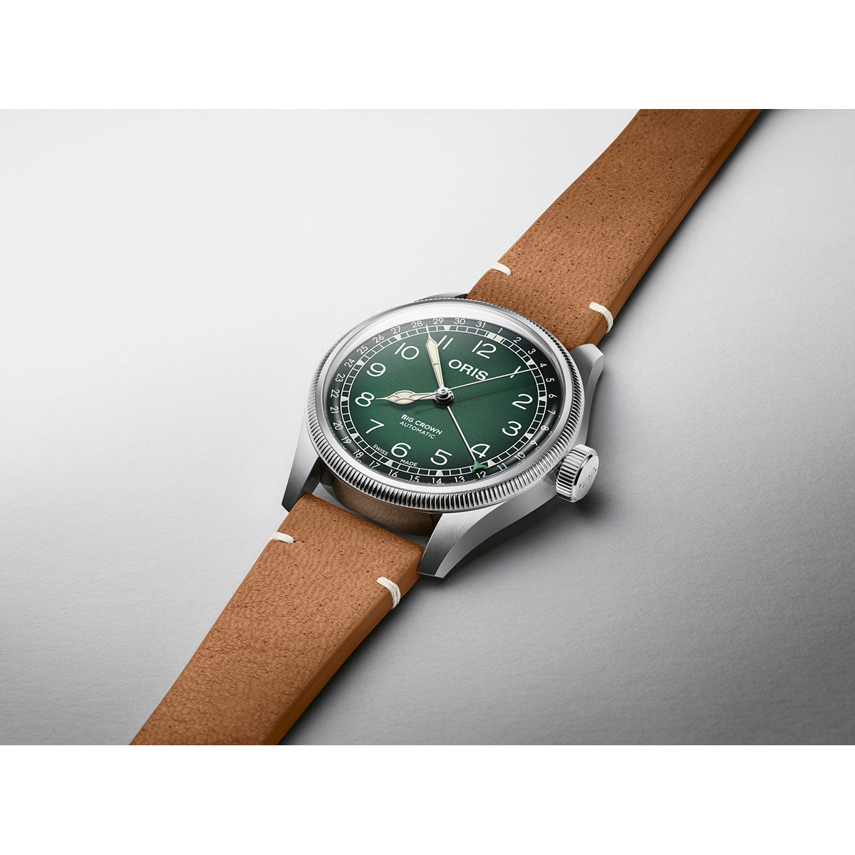 オリス ORIS ビッグクラウン ポインターデイト チェルボボランテ BIG CROWN 腕時計 メンズ 自動巻き 01 754 7779 4067-Set【60回分割手数料無料!】