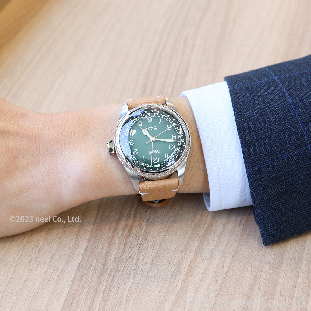 オリス ORIS ビッグクラウン ポインターデイト チェルボボランテ BIG CROWN 腕時計 メンズ 自動巻き 01 754 7779 4067-Set【60回分割手数料無料!】