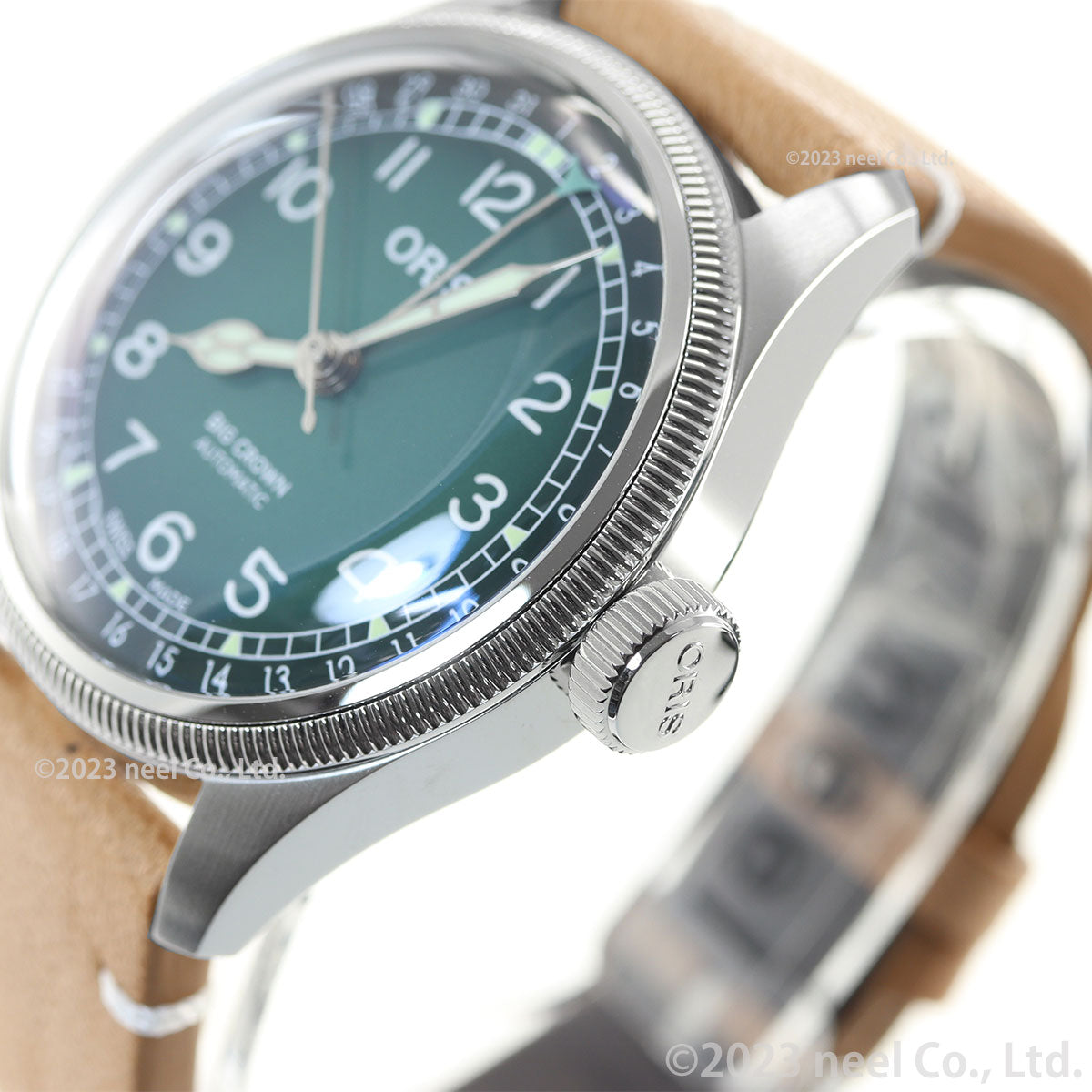 オリス ORIS ビッグクラウン ポインターデイト チェルボボランテ BIG CROWN 腕時計 メンズ 自動巻き 01 754 7779 4067-Set【60回分割手数料無料!】