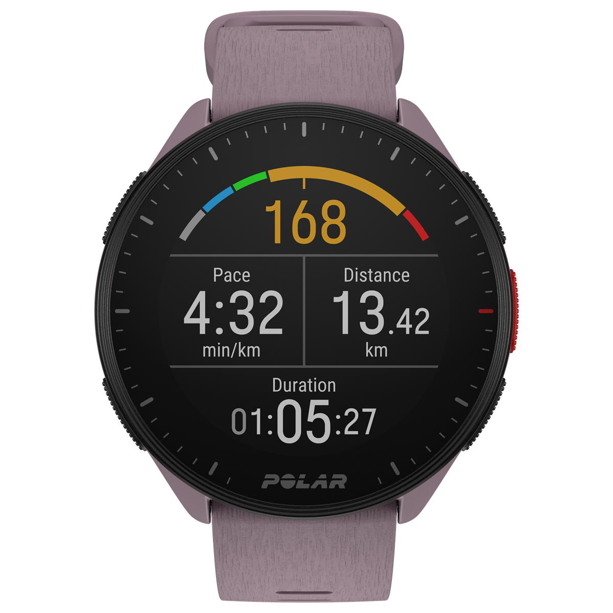 ポラール POLAR PACER スマートウォッチ GPS 心拍 トレーニング ランニング マラソン 腕時計 ぺーサー ライラックパープル S-L 900102177 日本正規品