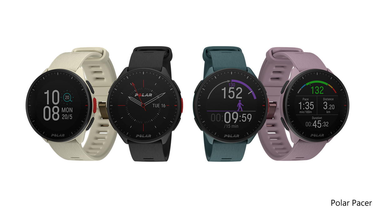 ポラール POLAR PACER スマートウォッチ GPS 心拍 トレーニング ランニング マラソン 腕時計 ぺーサー ライラックパープル S-L 900102177 日本正規品