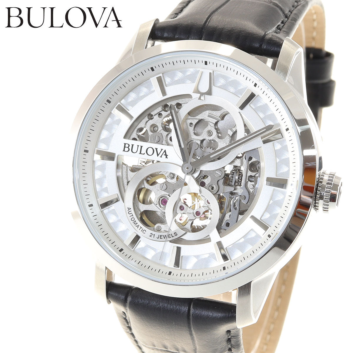 スカル　BULOVA社製時計　未使用品 　　　保護フイルムそのまま