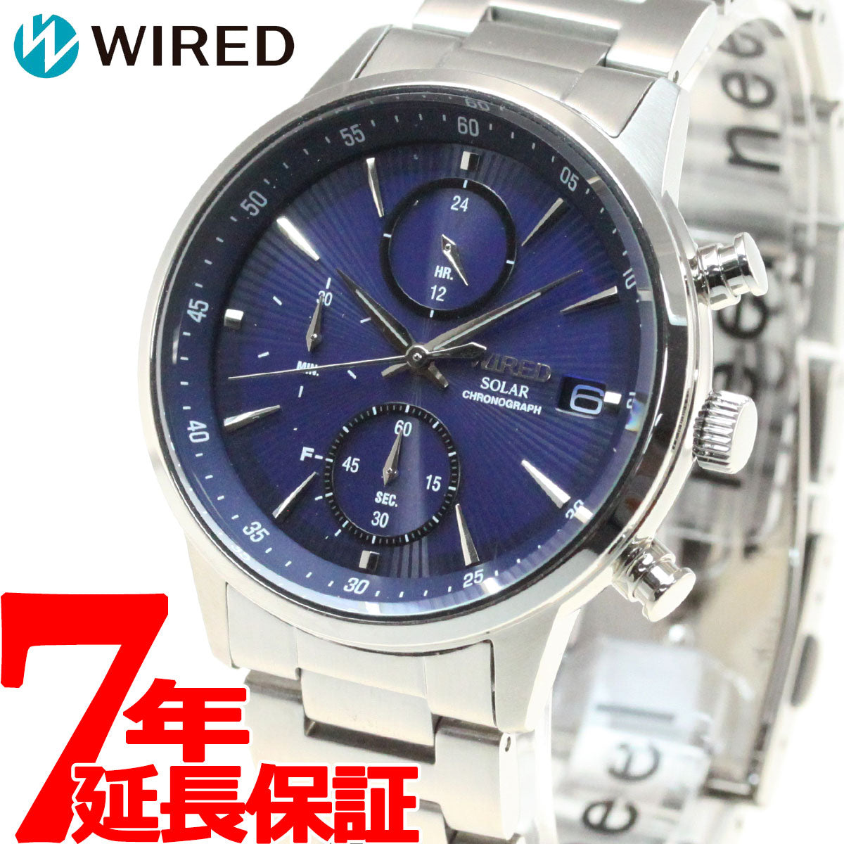 セイコー ワイアード SEIKO WIRED ソーラー クロノグラフ 腕時計 メンズ ニュースタンダードモデル AGAD407