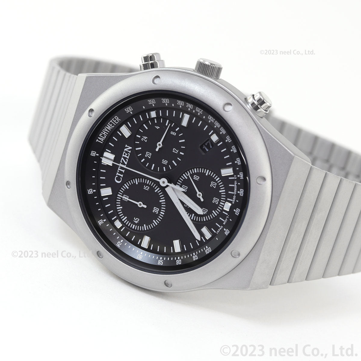 シチズンコレクション レコードレーベル 1984 chronograph 特定店取扱いモデル AT2540-57E エコドライブ ソーラー 腕時計 メンズ ブラック CITIZEN COLLECTION RECORD LABEL