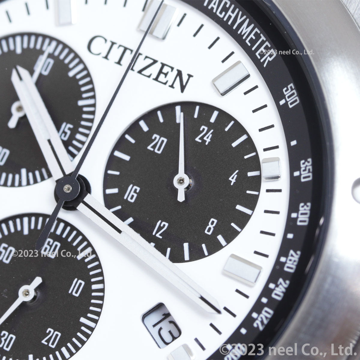 シチズンコレクション レコードレーベル 1984 chronograph 特定店取扱いモデル AT2541-54A エコドライブ ソーラー 腕時計 メンズ ホワイト CITIZEN COLLECTION RECORD LABEL