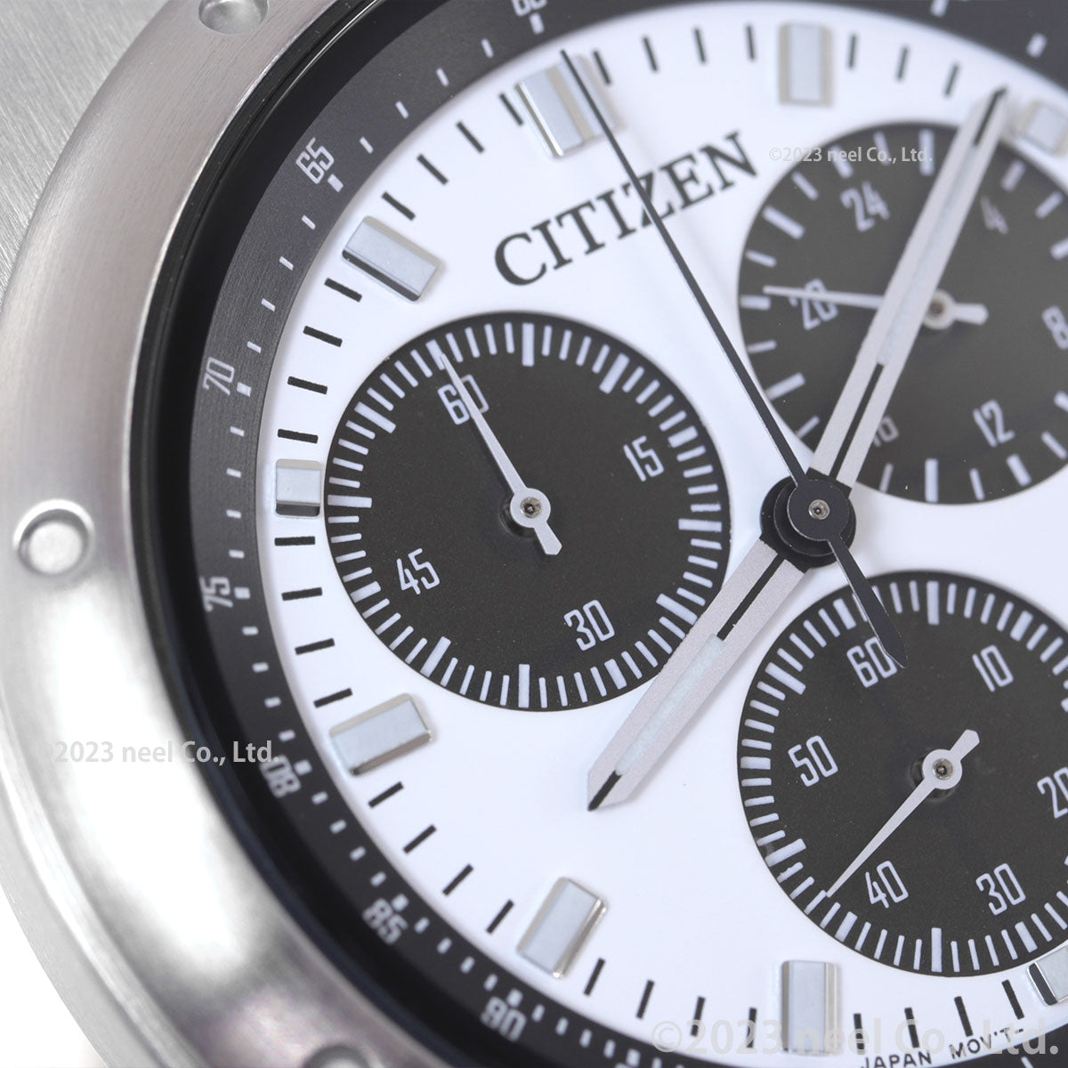 シチズンコレクション レコードレーベル 1984 chronograph 特定店取扱いモデル AT2541-54A エコドライブ ソーラー 腕時計 メンズ ホワイト CITIZEN COLLECTION RECORD LABEL