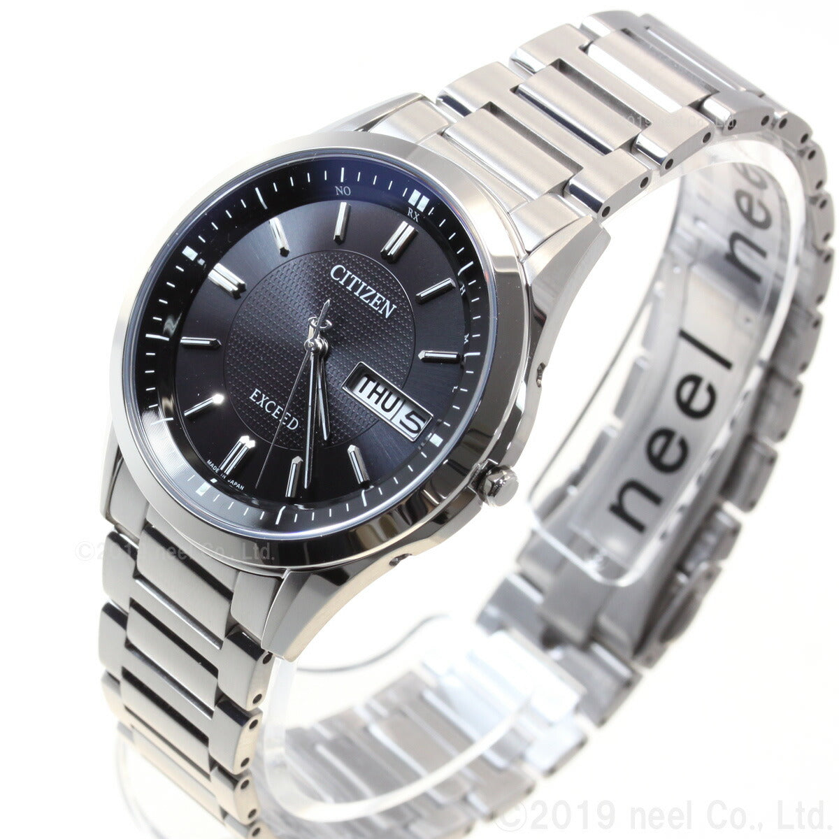 シチズン エクシード CITIZEN EXCEED エコドライブ ソーラー 電波時計 腕時計 メンズ デイデイトモデル AT6030-51E