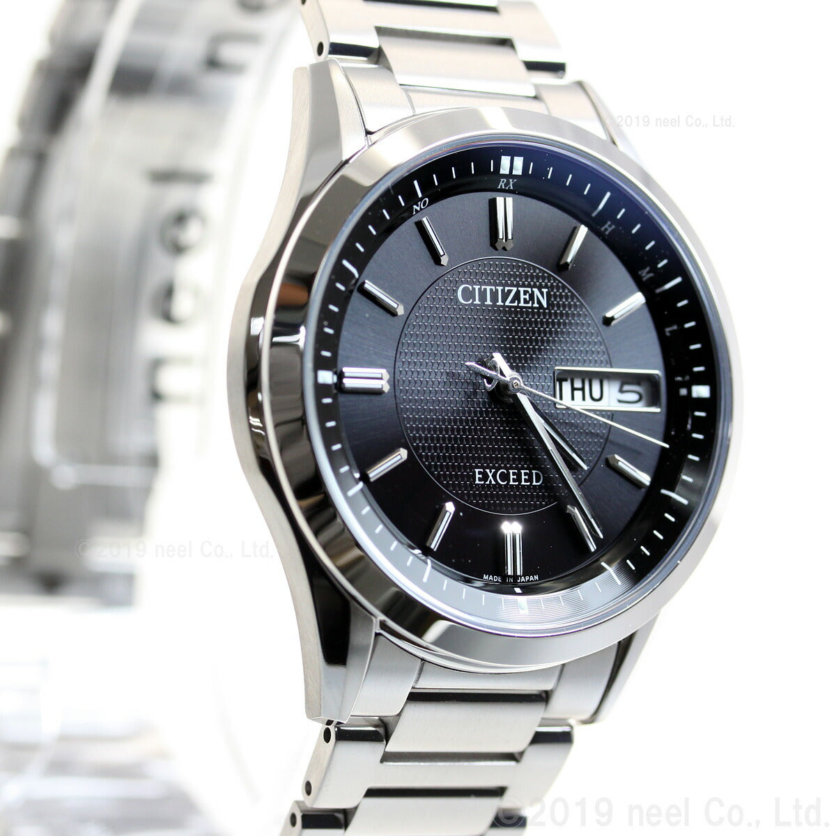 シチズン エクシード CITIZEN EXCEED エコドライブ ソーラー 電波時計 腕時計 メンズ デイデイトモデル AT6030-51E