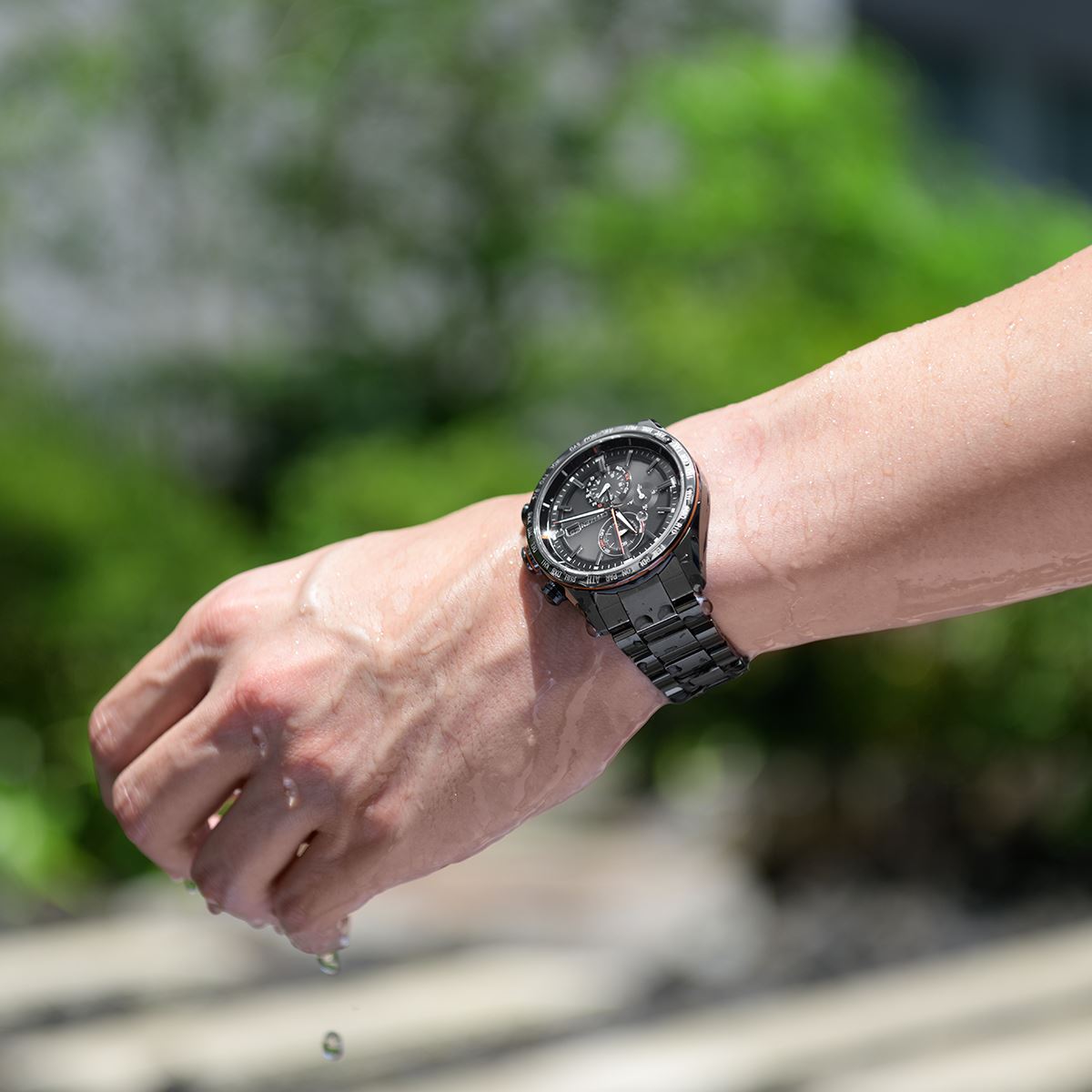シチズン アテッサ CITIZEN ATTESA エコドライブ 電波時計 ダイレクトフライト ブラックチタン ACT Line 腕時計 メンズ AT8185-62E