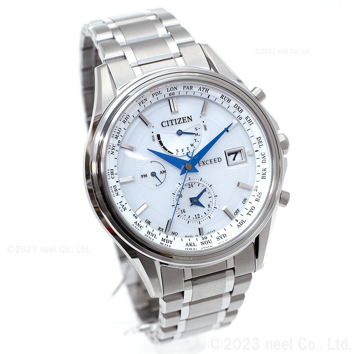 シチズン エクシード CITIZEN EXCEED エコドライブ 電波時計 45周年記念 ペアモデル メンズ 腕時計 AT9130-69W