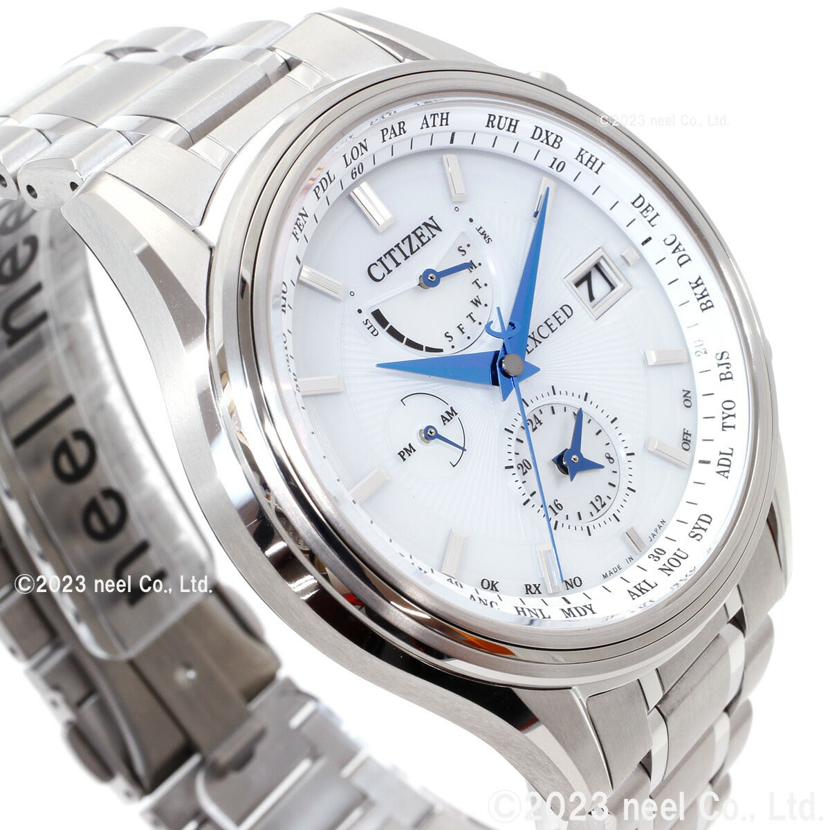 シチズン エクシード CITIZEN EXCEED エコドライブ 電波時計 45周年記念 ペアモデル メンズ 腕時計 AT9130-69W