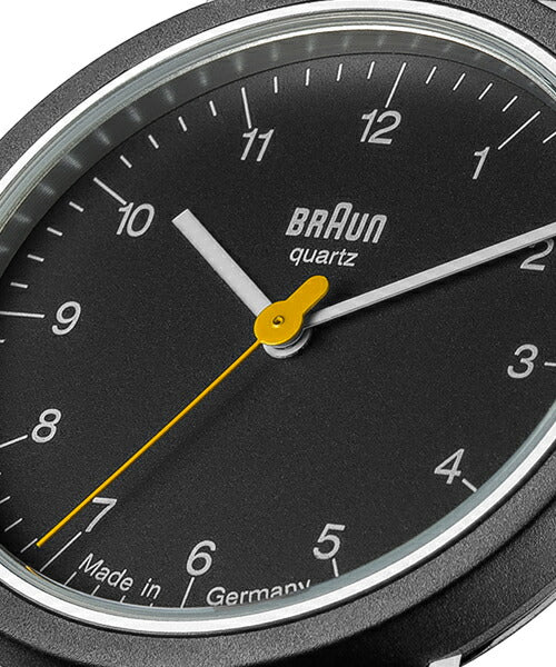 BRAUN ブラウン アナログ 腕時計 AW10 復刻 ドイツ製 ブラック レザー