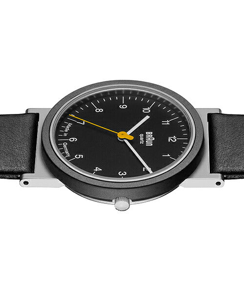 BRAUN ブラウン アナログ 腕時計 AW10 復刻 ドイツ製 ブラック レザー