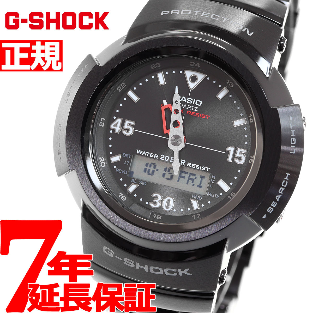 カシオ 腕時計 G-SHOCK AW-500 メンズ 黒