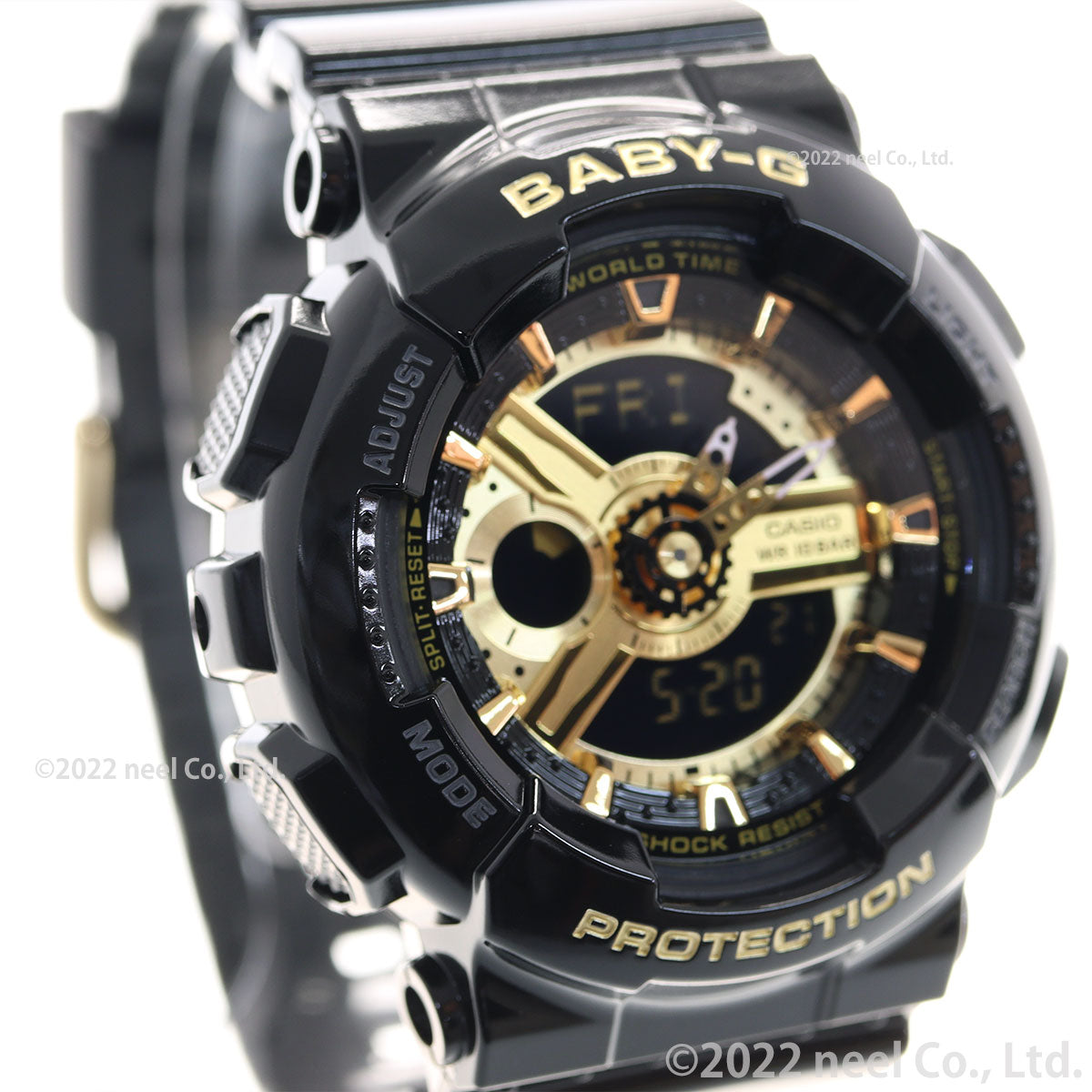 BABY-G カシオ ベビーG レディース 腕時計 ブラック×ゴールド アナデジ BA-110X-1AJF