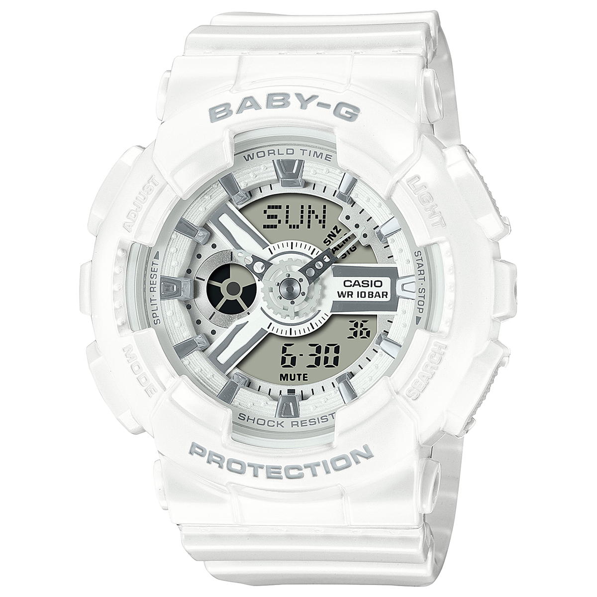 BABY-G カシオ ベビーG レディース 腕時計 ホワイト 白 アナデジ BA-110X-7A3JF