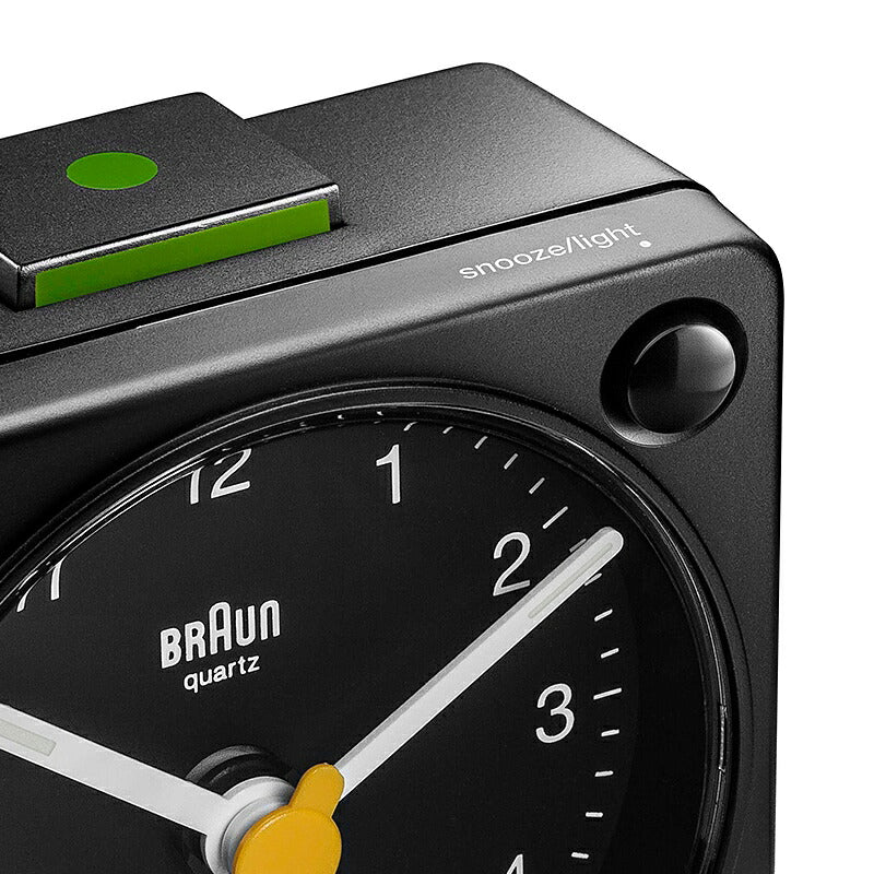 BRAUN ブラウン アラームクロック BC02XB アナログ 目覚まし時計 置時計 Alarm Table Clock 57mm ブラック