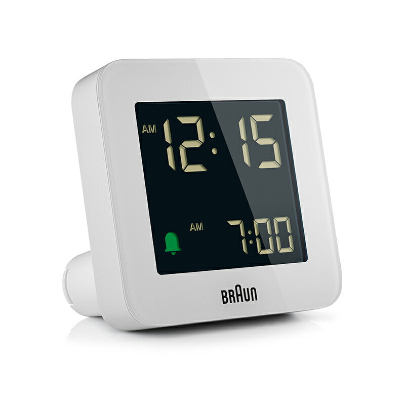 BRAUN ブラウン アラームクロック BC09W デジタル 目覚まし時計 置時計 Digital Clock 75mm ホワイト