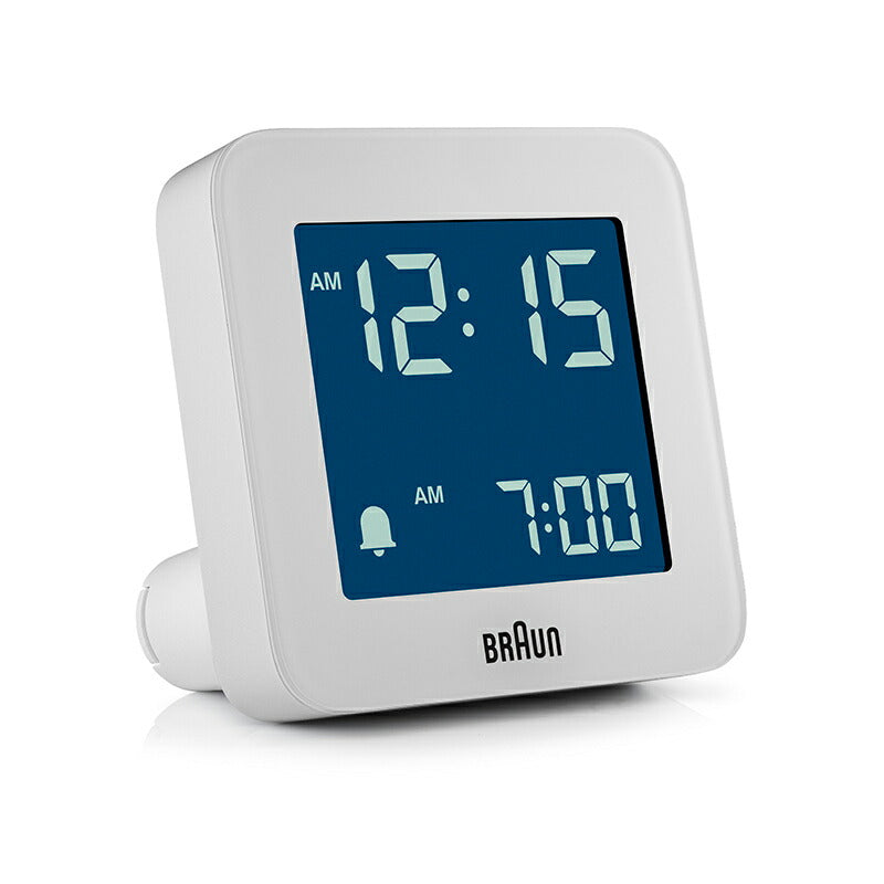 BRAUN ブラウン アラームクロック BC09W デジタル 目覚まし時計 置時計 Digital Clock 75mm ホワイト