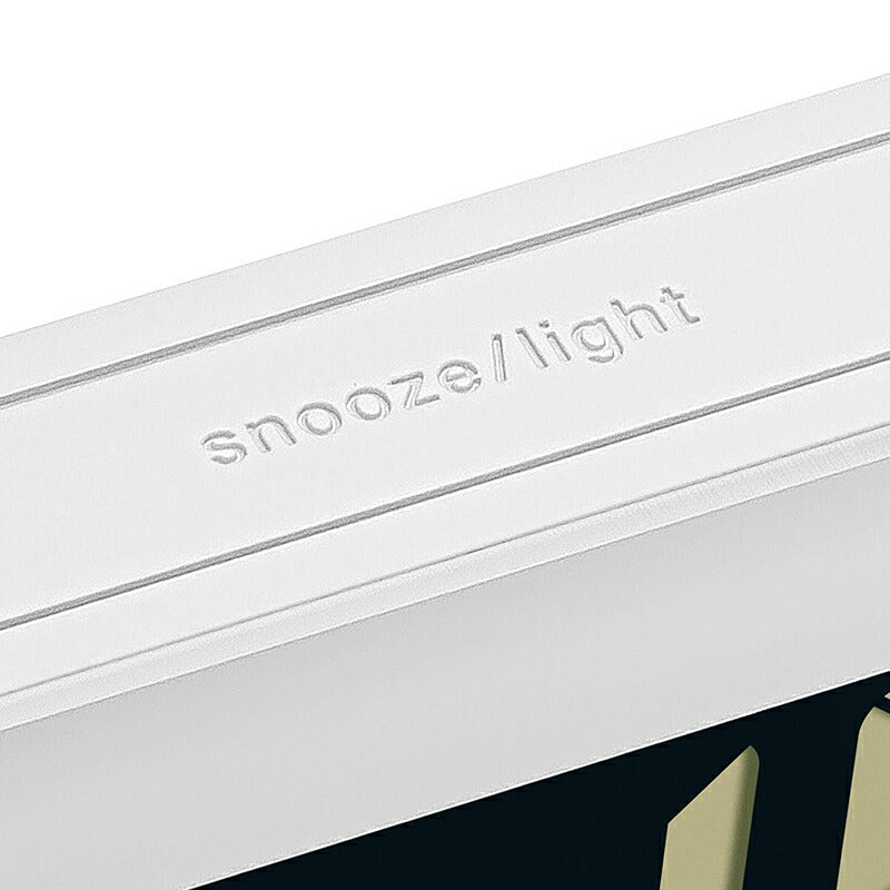 BRAUN ブラウン アラームクロック BC10W 多機能 デジタル 目覚まし時計 置時計 Digital Alarm Clock 135mm ホワイト