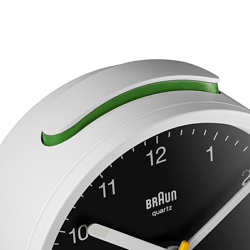 BRAUN ブラウン アラームクロック BC12WB アナログ 目覚まし時計 置時計 Classic Alarm Clock 75mm ホワイト ブラック
