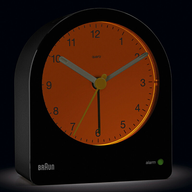 BRAUN ブラウン アラームクロック BC22B アナログ 目覚まし時計 置時計 Alarm Clock 78mm ブラック