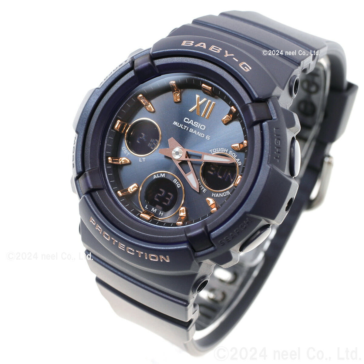 BABY-G ベビーG カシオ BGA-2800シリーズ BGA-2800-2AJF レディース 腕時計 電波ソーラー アナデジ 樹脂バンド ネイビー