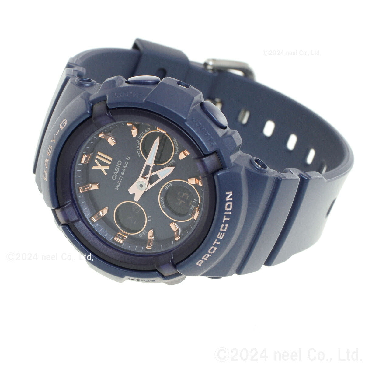 BABY-G ベビーG カシオ BGA-2800シリーズ BGA-2800-2AJF レディース 腕時計 電波ソーラー アナデジ 樹脂バンド ネイビー