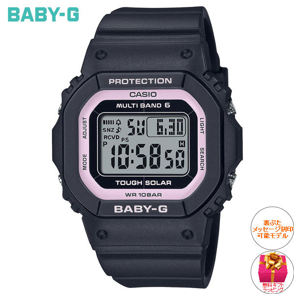 BABY-G カシオ ベビーG レディース 電波 ソーラー 腕時計 タフソーラー ブラック×ピンク BGD-5650-1BJF