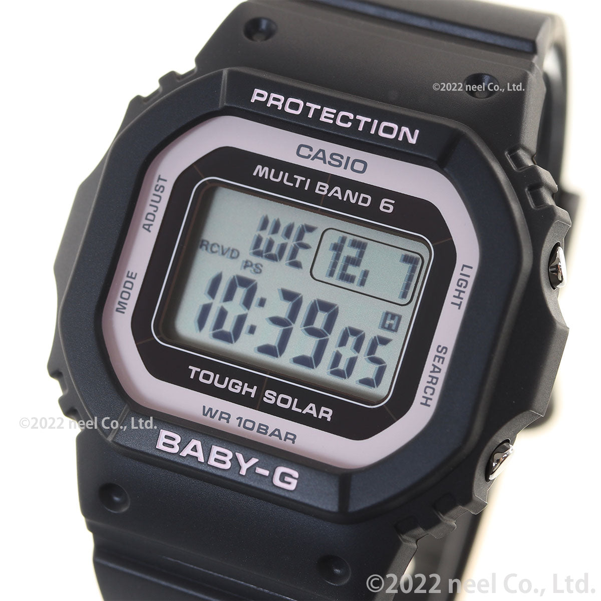 BABY-G カシオ ベビーG レディース 電波 ソーラー 腕時計 タフソーラー ブラック×ピンク BGD-5650-1BJF