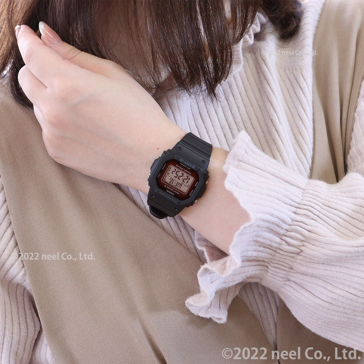 BABY-G カシオ ベビーG レディース 電波 ソーラー 腕時計 タフソーラー オールブラック BGD-5650-1JF