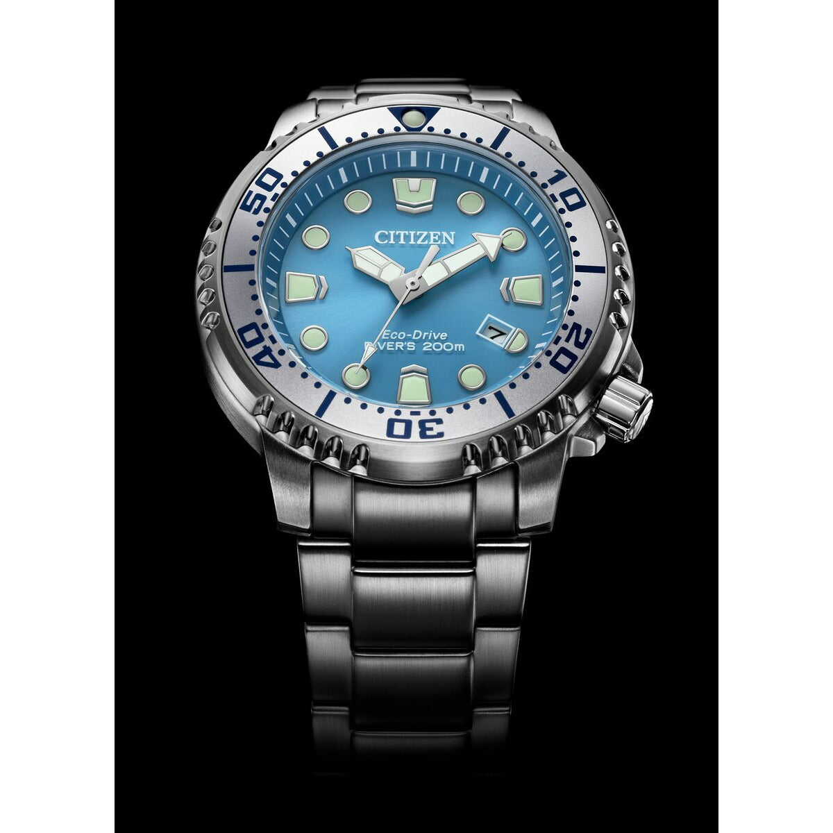 シチズン プロマスター マリン エコドライブ ダイバー200m 腕時計 メンズ BN0165-55L ダイバーズウオッチ ソーラー CITIZEN PROMASTER MARINE アイスブルー 氷河