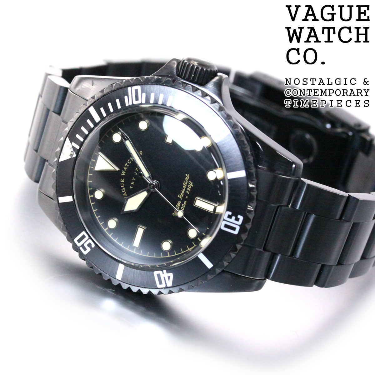 ヴァーグウォッチ VAGUE WATCH Co. 腕時計 BLK SUB（ブラックサブ） ミリタリー BS-L-001-SB