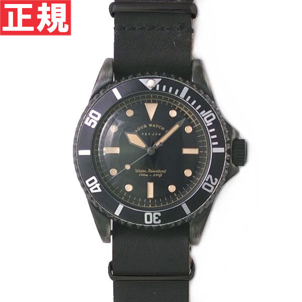 ヴァーグウォッチ VAGUE WATCH Co. 腕時計 BLK SUB！＋GUIDI NATO ホースレザーNATOベルト BS-L-N001