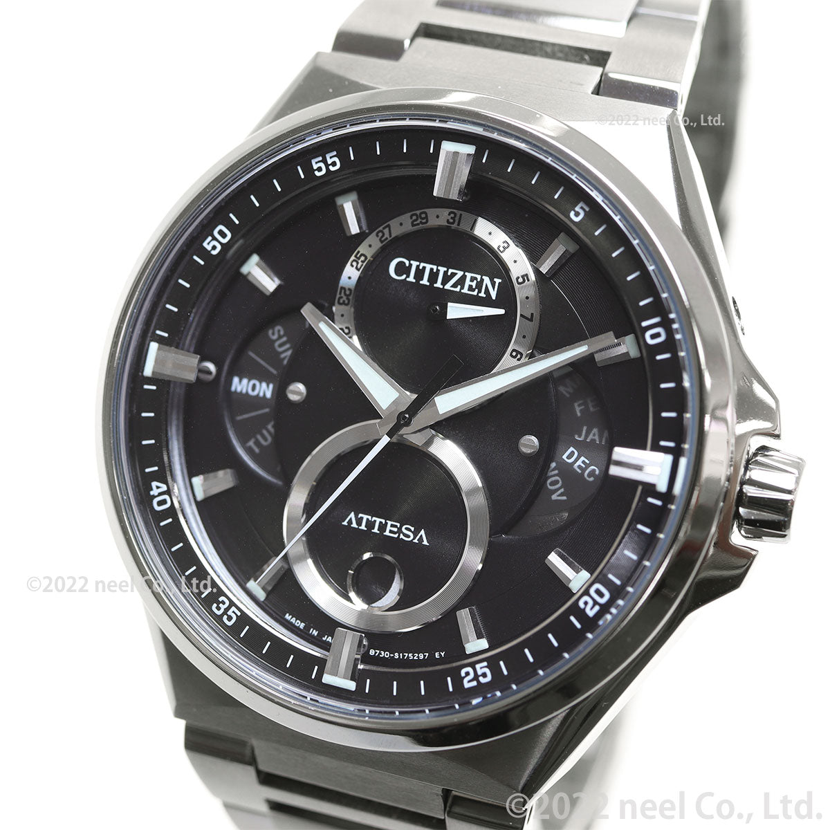シチズン アテッサ BU0060-68E エコドライブ トリプルカレンダー ムーンフェイズ ソーラー メンズ 腕時計 CITIZEN ATTESA ACT Line