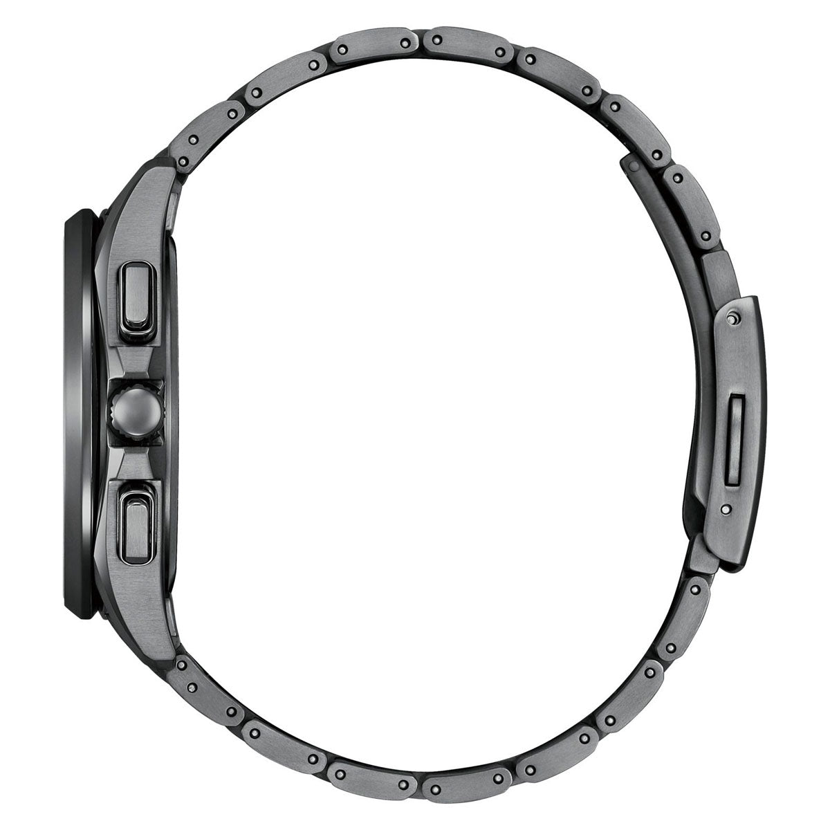 シチズン アテッサ CITIZEN ATTESA エコドライブ 電波時計 腕時計 ダイレクトフライト ムーンフェイズ BY1006-62E 月齢自動計算機能 ルナプログラム 搭載 Black Titanium