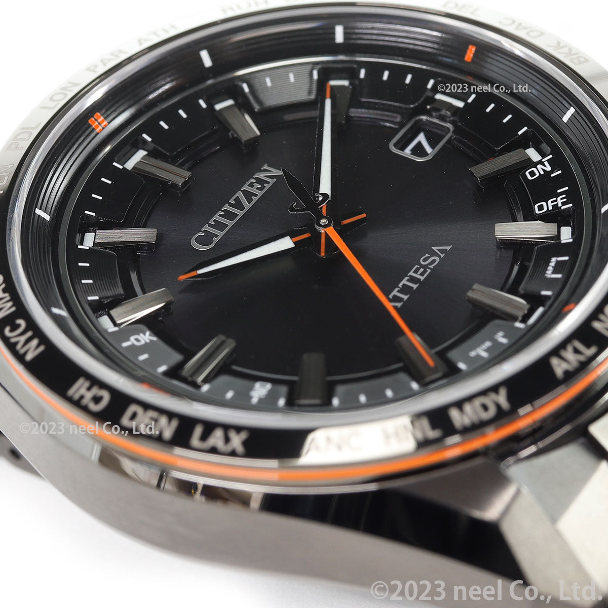 シチズン アテッサ CITIZEN ATTESA エコドライブ 電波時計 腕時計 メンズ CB0286-61E ACT Line Black Titanium Series【2024 新作】