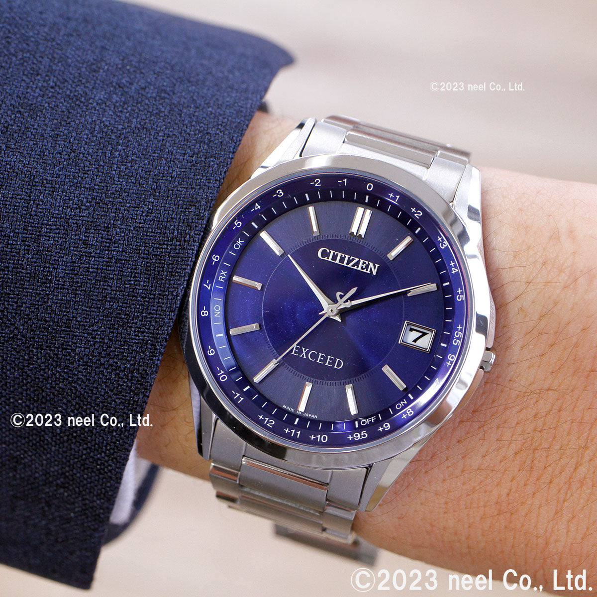 シチズン エクシード CITIZEN EXCEED エコドライブ 電波時計 ダイレクトフライト メンズ 腕時計 ペアモデル CB1110-61L