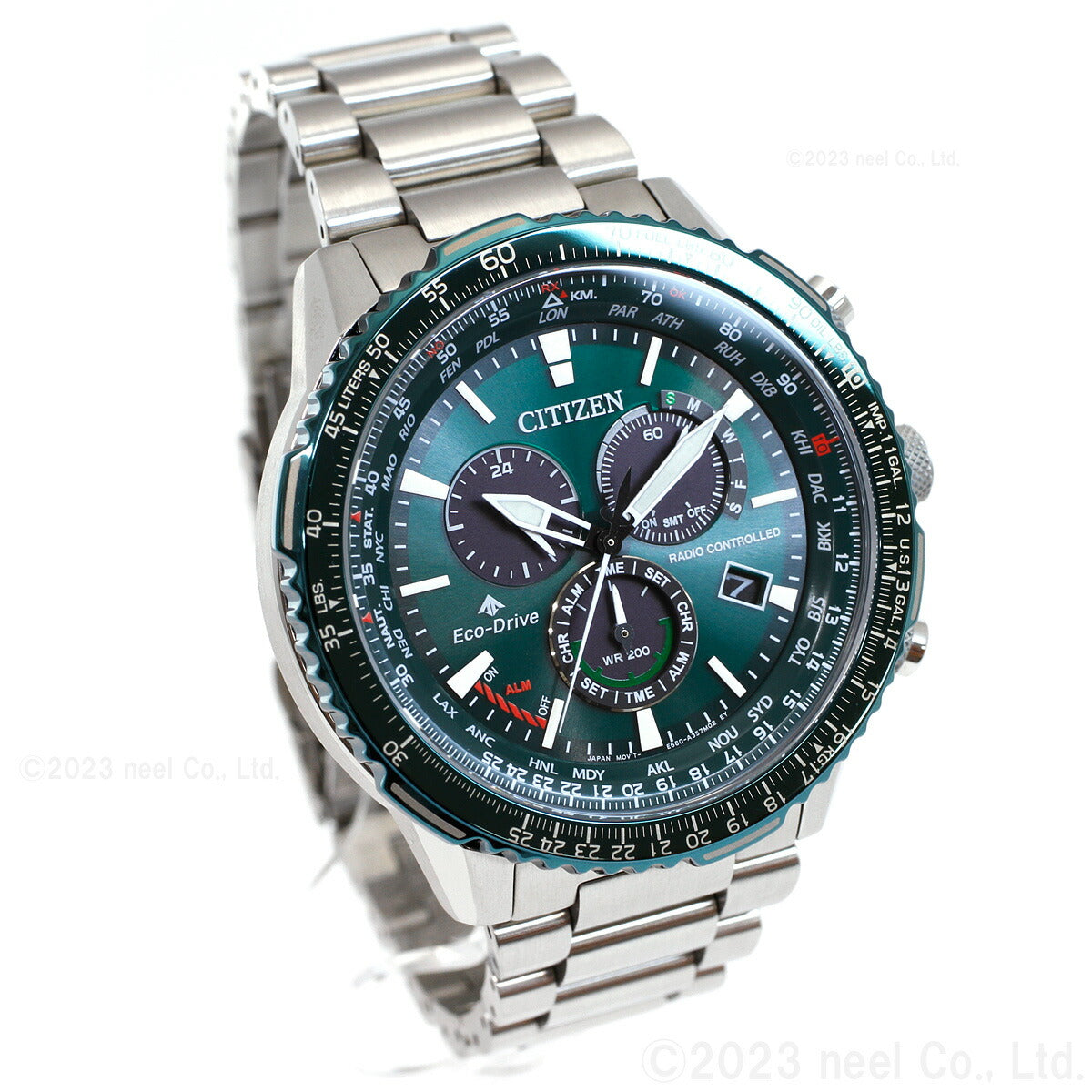シチズン プロマスター スカイ CITIZEN PROMASTER SKY エコドライブ 電波時計 ダイレクトフライト 腕時計 メンズ クロノグラフ CB5004-59W