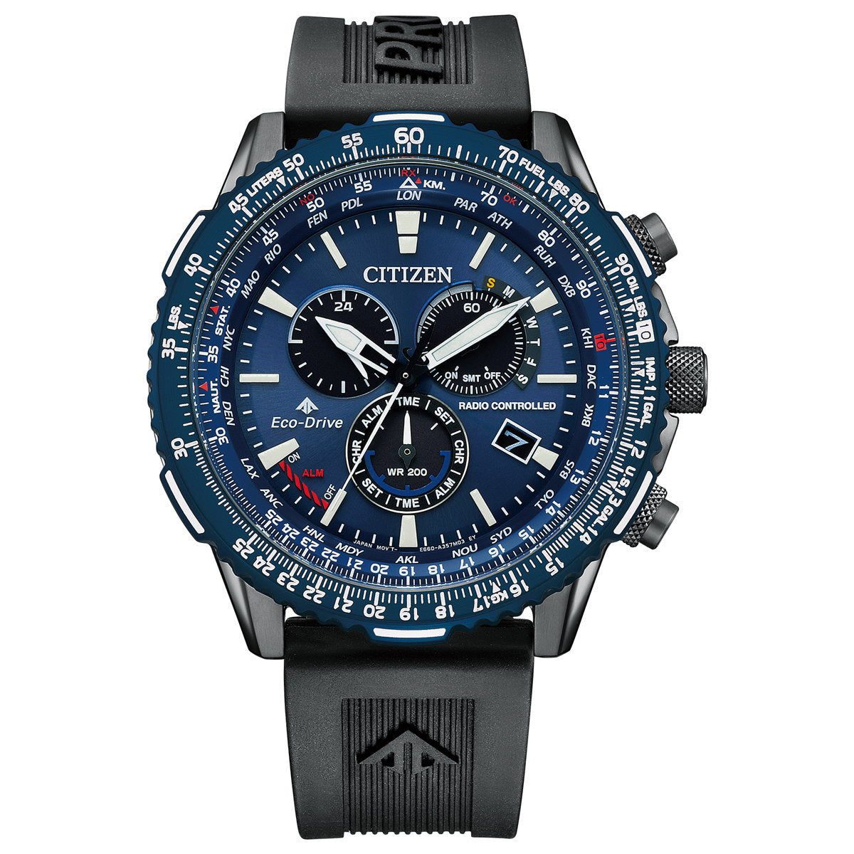 シチズン プロマスター スカイ CITIZEN PROMASTER SKY エコドライブ 電波時計 ダイレクトフライト 腕時計 メンズ クロノグラフ CB5006-02L