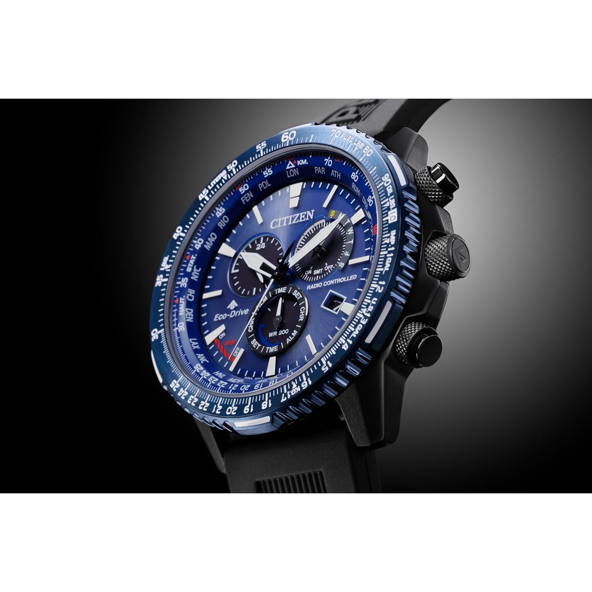 シチズン プロマスター スカイ CITIZEN PROMASTER SKY エコドライブ 電波時計 ダイレクトフライト 腕時計 メンズ クロノグラフ CB5006-02L