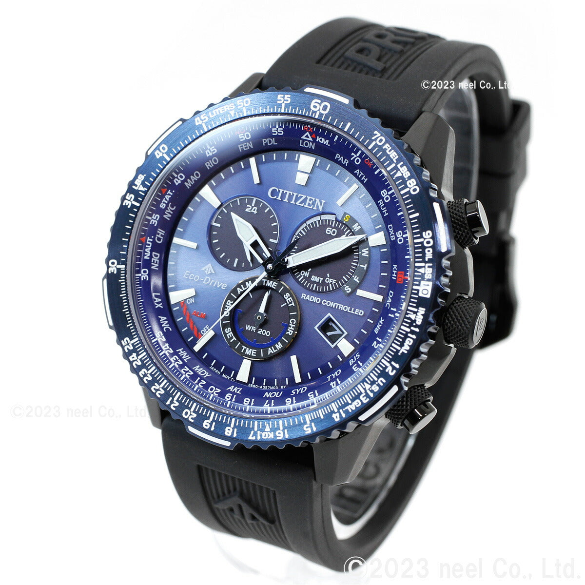 シチズン プロマスター スカイ CITIZEN PROMASTER SKY エコドライブ 電波時計 ダイレクトフライト 腕時計 メンズ クロノグラフ CB5006-02L