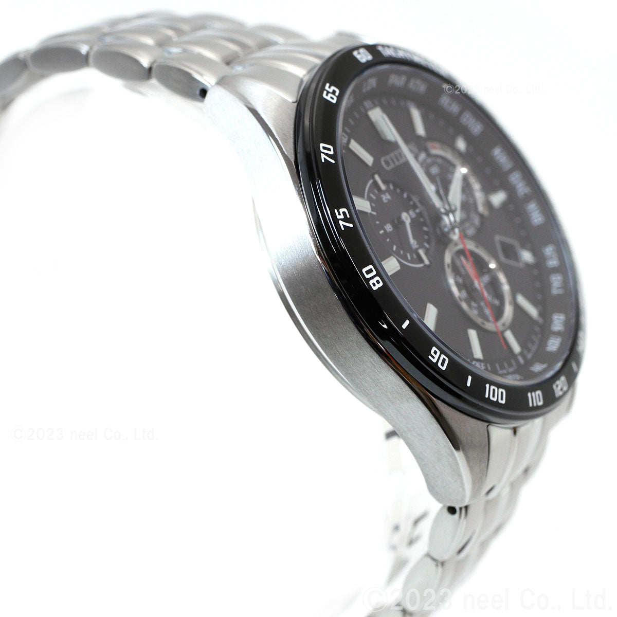 シチズンコレクション CITIZEN COLLECTION エコドライブ ソーラー 電波時計 腕時計 メンズ ダイレクトフライト クロノグラフ CB5874-90E